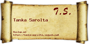 Tanka Sarolta névjegykártya
